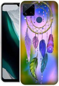 DESILOVE Back Cover for Realme C15 (Multicolor, Grip Case, Silicon)