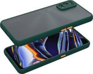 HOSHEND Back Cover for RealMe 7Pro (Green, Camera Bump Protector)