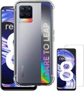 RRTBZ Cover Accessory Combo for Realme 8 (Transparent)