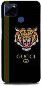 INTELLIZE Back Cover for Realme C25 RMX3193 GUCCI, GUCCI LOGO, BRAND, TIGER (Multicolor, Hard Case)
