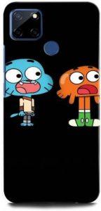 INTELLIZE Back Cover for Realme Narzo 30A RMX3171 GUMBALL, DARWIN, GUMBALL AND DARWIN, LOVE (Multicolor, Hard Case)