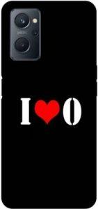 Wall Art Back Cover for Oppo K10 O, I LOVES O, NAME, LETTER, ALPHABET, IO LOVE, HART (Multicolor, Dual Protection)
