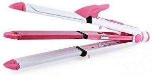 Rocklight ROCK LIGHT HS-8076 Hair Straightener (WHITE&PINK)