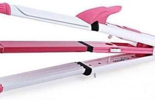 Rocklight ROCK LIGHT HS-8076 Hair Straightener (WHITE&PINK)