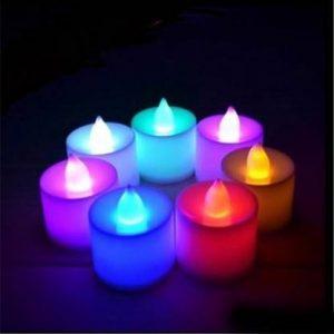 TrendShop LED Light Candles Diwali Gift Candle (Multicolor, Pack of 12)