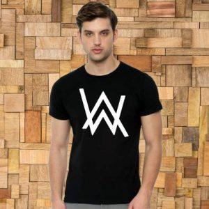 Graphic Print Men Black T-Shirt