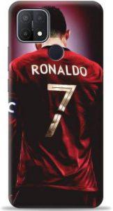 Crafter Back Cover for Oppo A15 (Red, Shock Proof)