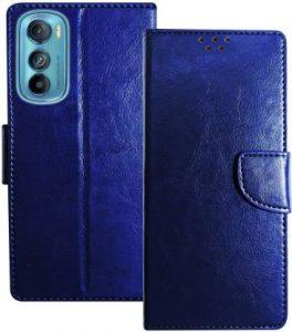 sales express Flip Cover for MOTOROLA edge 30 (Blue, Shock Proof)