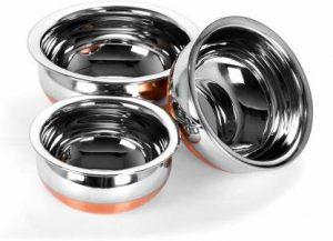 Cookware Set (Stainless Steel, 3 - Piece)