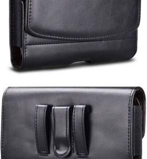 Shock Proof Pouch for TECNO Spark Go (Black, Holster)