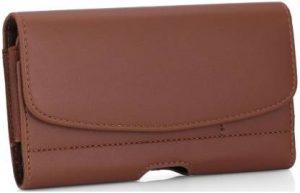 Shock Proof Pouch for Xiaomi Mi 8 Lite (Brown, Holster)