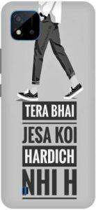 Bluvver Back Cover for Realme C20,RMX3061, Printed Attitude Emiway Back Cover (Multicolor, Hard Case)