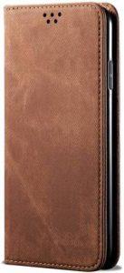 realtech Flip Cover for Samsung Galaxy A72 / Samsung Galaxy A72 5G (Brown, Magnetic Case)