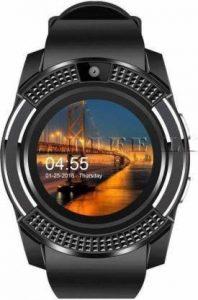 zoyo Mobiles smart watch V8 Black Smartwatch (Black Strap, FREE Size)