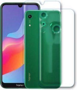 SOMAENTERPRISES Front and Back Tempered Glass for Honor 8A Prime (Pack of 2)