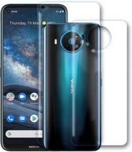 SOMAENTERPRISES Front and Back Tempered Glass for Nokia 8.3 5G (Pack of 2)