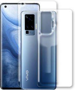 SOMAENTERPRISES Front and Back Tempered Glass for Vivo X50 Pro (Pack of 2)