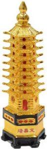 SS GALLERY SR45FIGURINE OF EDUCATION TOWER SR45 Decorative Showpiece - 10 cm (Polyresin, Multicolor)