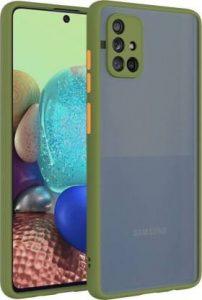 FIVE-O Back Cover for Samsung Galaxy A71 (Grey, Camera Bump Protector)