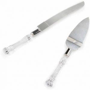 TRISHA MART Stainless Steel Cake Knife and Server Set with Acrylic Handle Slicer cutter Decorating Tools Kitchen Tool Set Kitchen Tool Set Multicolor Kitchen Tool Set (Multicolor, Knife, Cutter)