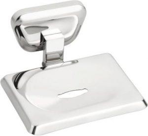 orce bath article Stainless Steel Soap Dish Stand Soap Dish Soap Case Soap Holder Soap Stands Bathroom Accessories Anti Rust (Chrome Finish) (Silver)