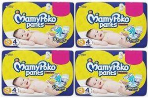 MamyPoko Standard Baby Diapers, Small Size S-4 Count - S (16 Pieces) - S (16 Pieces)