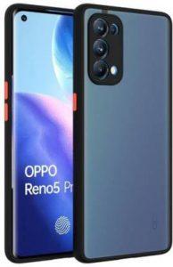outmobi services Back Cover for Oppo Reno 5 (Black, Camera Bump Protector)