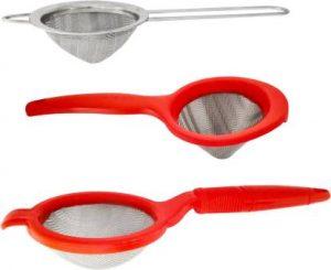 MGP FASHION Super Quality Long Handle Tea/Coffee/Chai/Channi/Strainer 3 Tea Strainer Long set Kitchen Tool Set (Strainer)