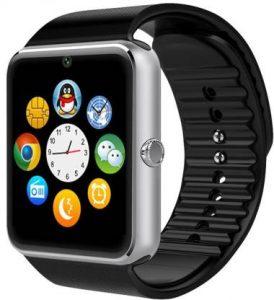 Diamoda GT08 Smartwatch (Black Strap, Regular)