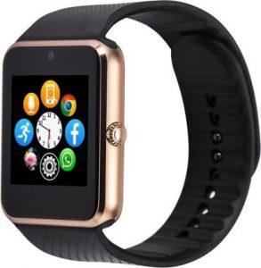 DigiMart DM phone Smartwatch (Black Strap, Regular)