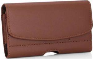 Swan Front & Back Case for Asus Zenfone 6 ZS630KL (Brown, Holster)