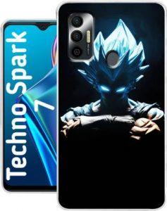 JINE2LIFE Back Cover for Tecno Spark 7 (Multicolor, Grip Case, Silicon)