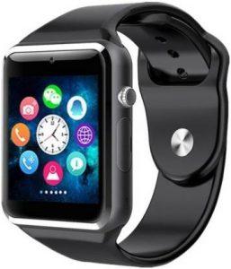 TECHNO FROST A1 Smartwatch 07 Smartwatch (Black Strap, Free)