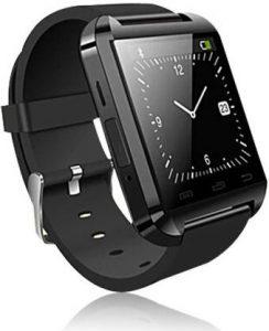 Epresent Smart Wrist Watch Smartwatch (Black Strap, Regular)