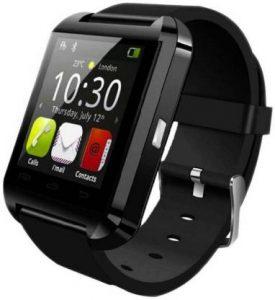 iSweven u8 Smartwatch (Black Strap, Regular)