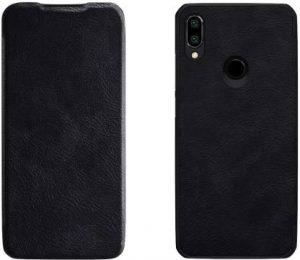 UKAAB Flip Cover for Xiaomi Redmi Note 7 (Black, Shock Proof)