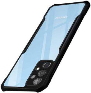 BRENZZ Back Cover for Samsung Galaxy A73 5G (Black, Shock Proof)