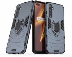 MCNA MOBILE CASE N ACCESSORIES Back Cover for Realme 6 Pro (Blue, Rugged Armor)