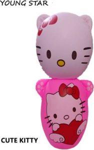 YOUNG STAR (USE*36) PREMIUM QUALITY CUTE KITTY HIT ME (BOUNCE BACK) INFALATBLE TOYS FOR KIDS AND BABIES.BEST SELLER ,PEOPLES CHIOICE SAND BASE INFLATABLE CUTE KITTY HIT ME .65 cm HEIGHT.BOB BAG . Inflatable HitMe Toys (Multicolor)