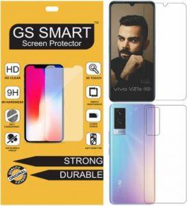 GS Smart Front and Back Tempered Glass for vivo V21e 5G (Pack of 2)