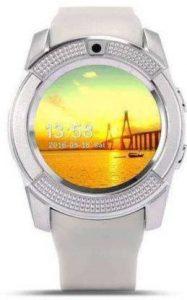 ZEPAD V8 BLUETOOTH SMARTWATCH WHITE Smartwatch (White Strap, FREE SIZE)