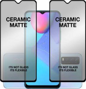 PhoneBukket Edge To Edge Screen Guard for Vivo Y12s 2021 Matte Ceramic (Pack of 2)