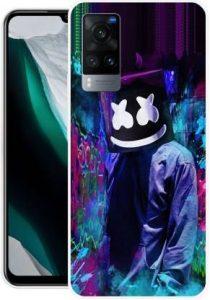 NEVYZAP Back Cover for Vivo X60T (Multicolor, Grip Case, Silicon)