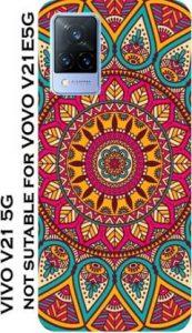 Hukudu Back Cover for VIVO V21 5G.[not suitable for vivo V21E 5G (Multicolor, 3D Case)