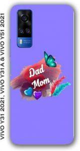 Hukudu Back Cover for VIVO Y51 2020 (Multicolor, Hard Case)
