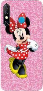 PHONE WALEY.COM Back Cover for Infinix Hot 8 (mickey,minnie,mouse,pink, (Multicolor, Waterproof)