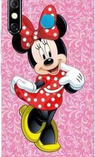 PHONE WALEY.COM Back Cover for Infinix Hot 8 (mickey,minnie,mouse,pink, (Multicolor, Waterproof)