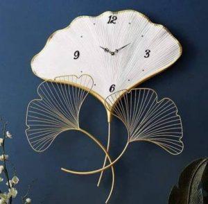 KGNDECORATIVE Analog 55 cm X 16 cm Wall Clock (White, Gold, Without Glass, DIY Clocks)