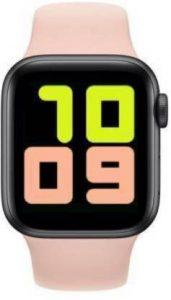 BreeZy T500 Series 5 Smartwatch (Pink Strap, Free Size)