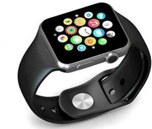 WONDERWORLD ™5.1 OS Bluetooth Smartwatch Micro SD Smartwatch (Black Strap, Free Size)